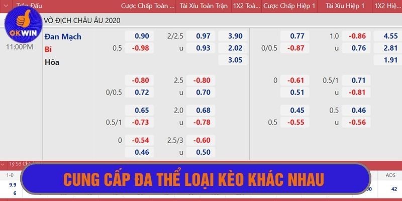 Đa dạng thể thức kèo cá cược bóng đá, phong phú trải nghiệm người chơi 