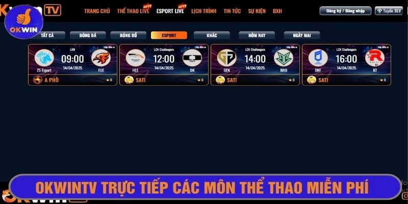 Trải nghiệm các tính năng tại Okwintv hoàn toàn miễn phí